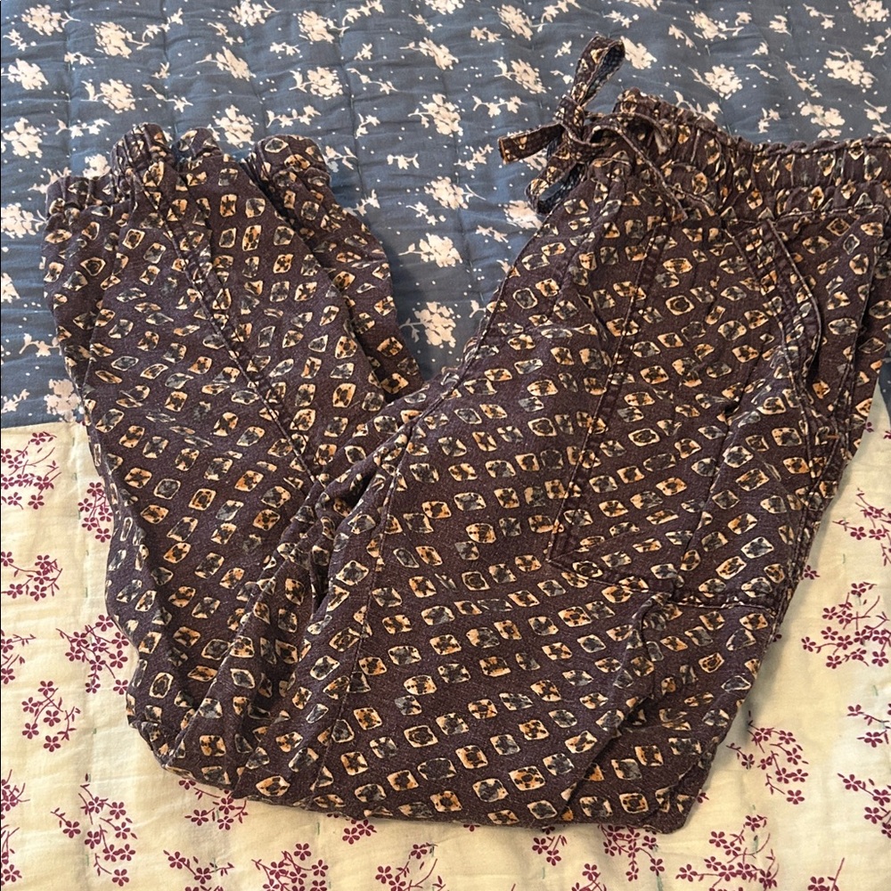 Anthropologie Geometric Print Pants